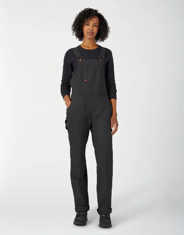 Dickies Women's Straight Fit Duck Double-Front Bib Overalls